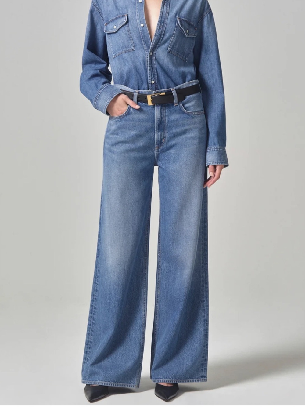 NEW! CITIZENS OF HUMANITY Paloma Wide-Leg Baggy Jean Siesta Size 27